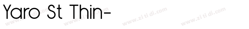 Yaro St Thin字体转换